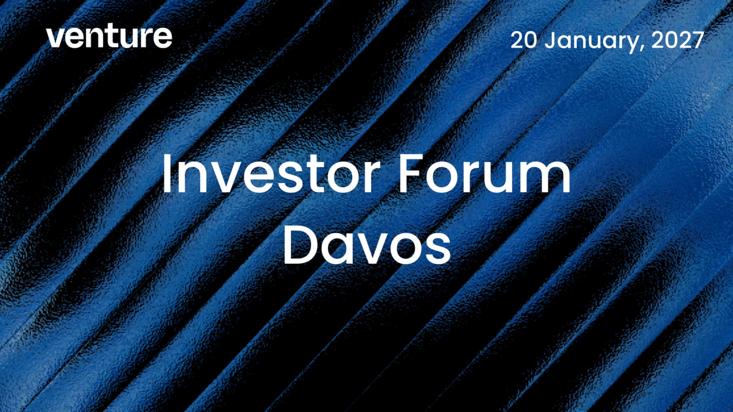 Venture Investor Forum Davos
